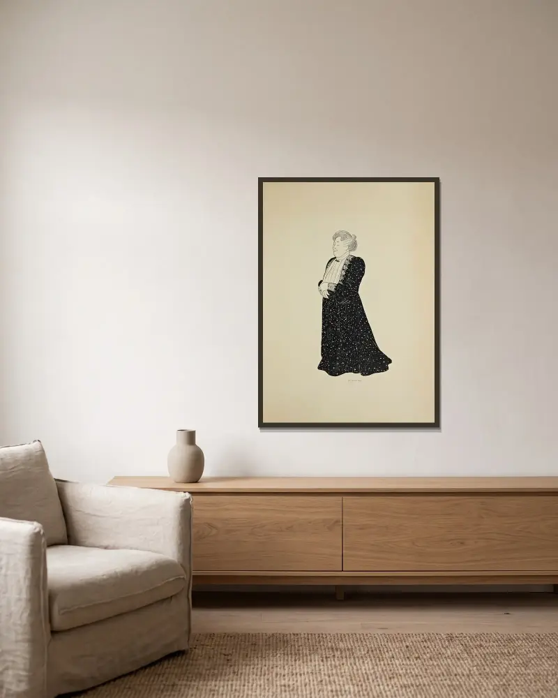 70 dessins de Cappiello Pl.09 av Leonetto Cappiello inramad på en vägg