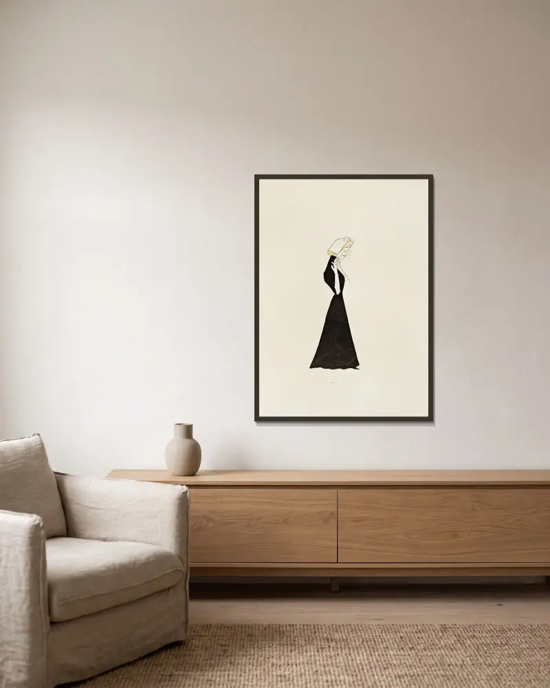 70 Zeichnungen von Cappiello Pl. 42 von Leonetto Cappiello gerahmt an einer Wand