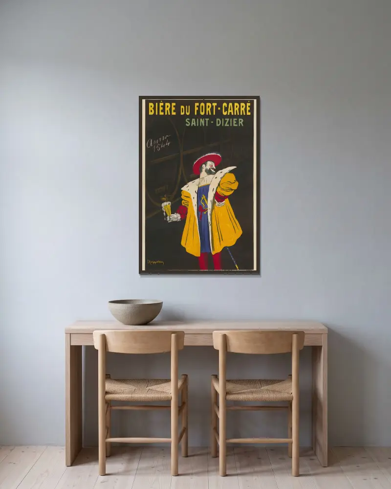 Bière du Fort-Carré. Saint-Dizier von Leonetto Cappiello gerahmt an einer Wand