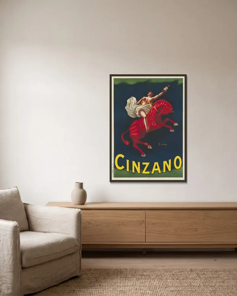Cinzano, Leonetto Cappiello v rámu na stěně