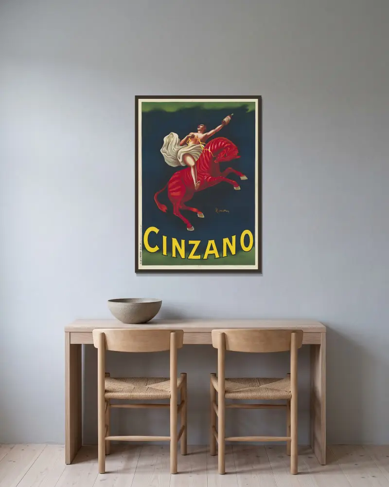 Cinzano, Leonetto Cappiello v rámu na stěně
