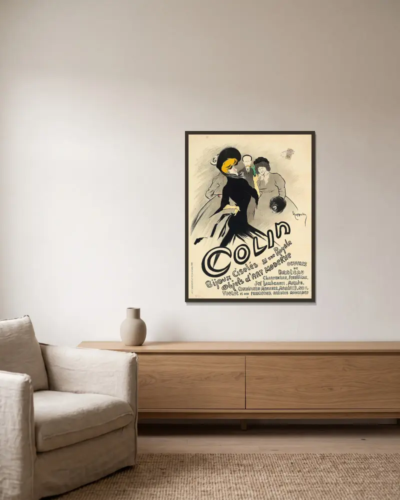 Colin, Leonetto Cappiello v rámu na stěně