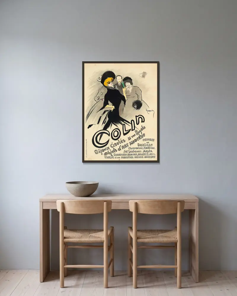 Colin, Leonetto Cappiello v rámu na stěně