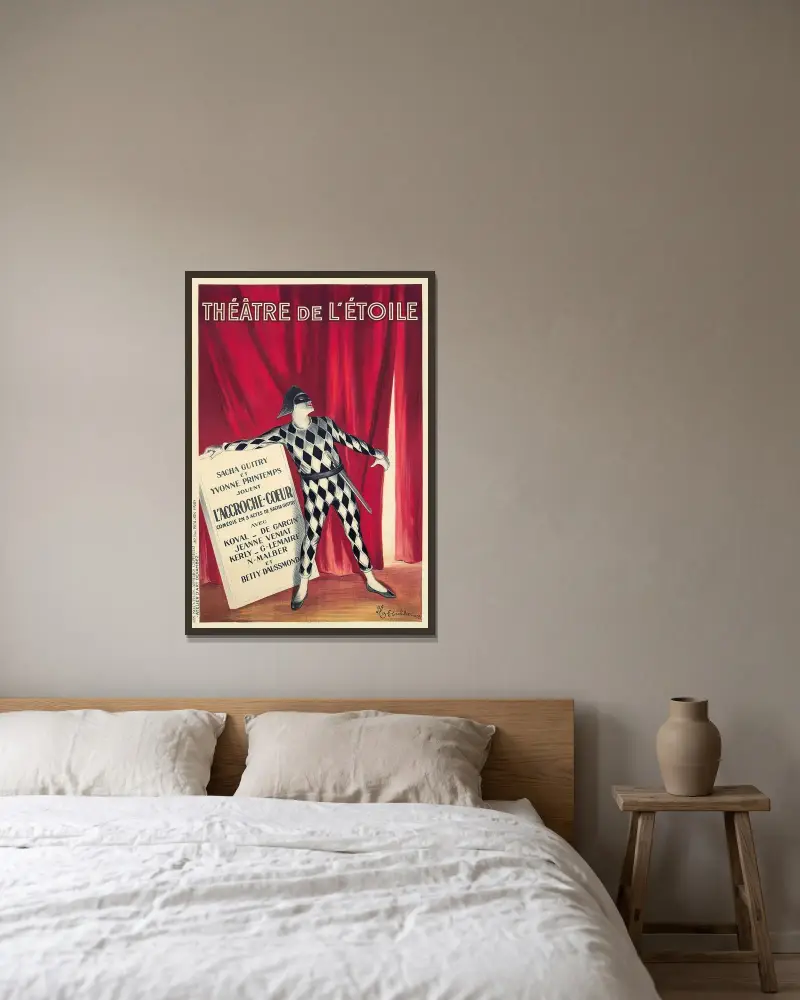 Théâtre De L’étoile von Leonetto Cappiello gerahmt an einer Wand
