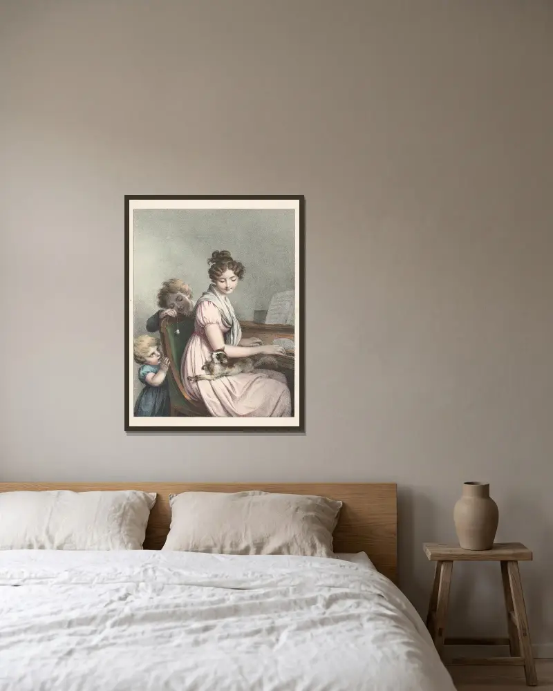 Rozptýlení, Louis-Léopold Boilly v rámu na stěně