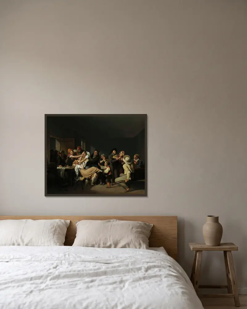 Kobiety biją się, Louis-Léopold Boilly w ramie na ścianie