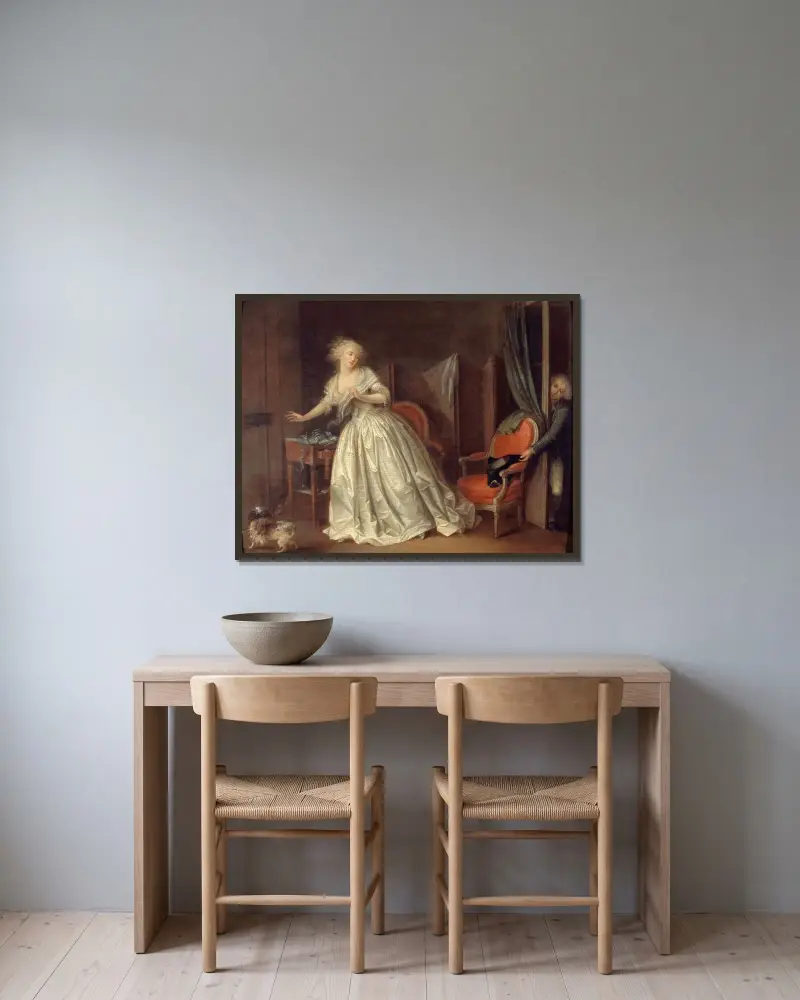 Nagły wyjazd, Louis-Léopold Boilly w ramie na ścianie