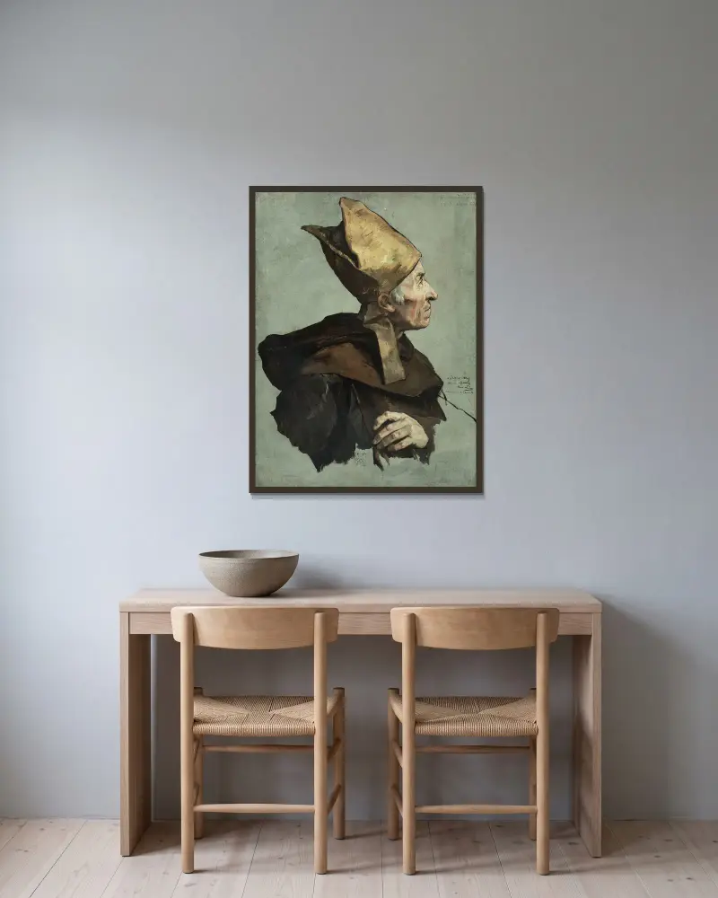 Biskup (korunovace Karla Velikého), Henri Leopold Lévy v rámu na stěně