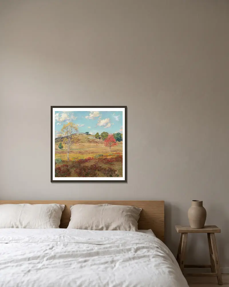 Wczesna jesień, Willard Leroy Metcalf w ramie na ścianie