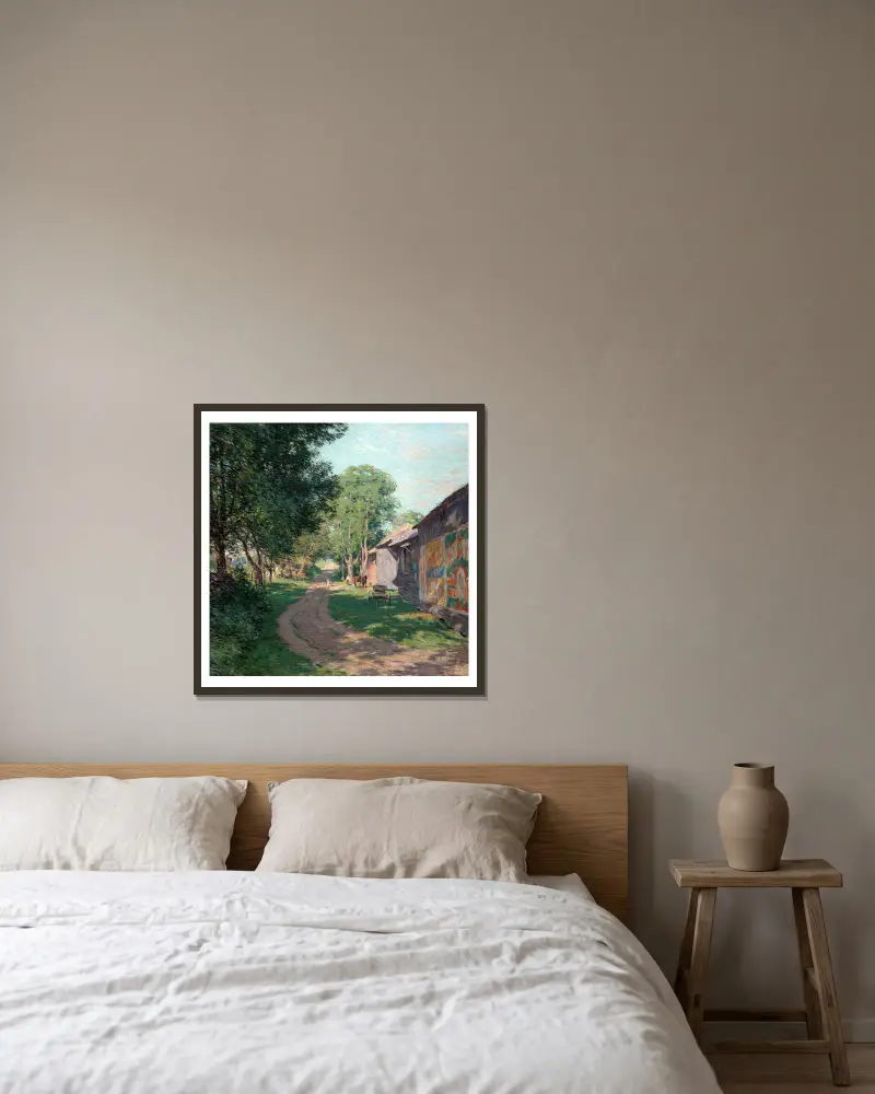 Midsommarskuggor, Willard Leroy Metcalf v rámu na stěně