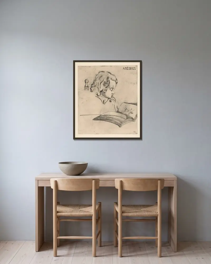 Andreas II von Lodewijk Schelfhout gerahmt an einer Wand