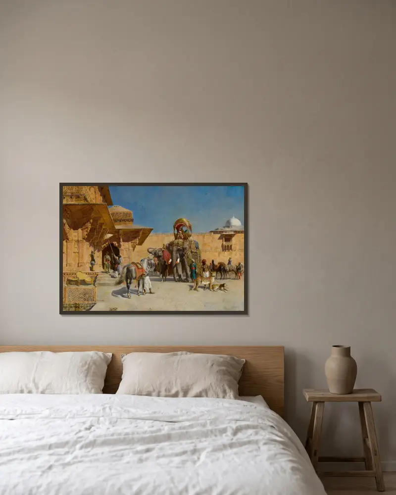Wyjazd na polowanie, Edwin Lord Weeks w ramie na ścianie