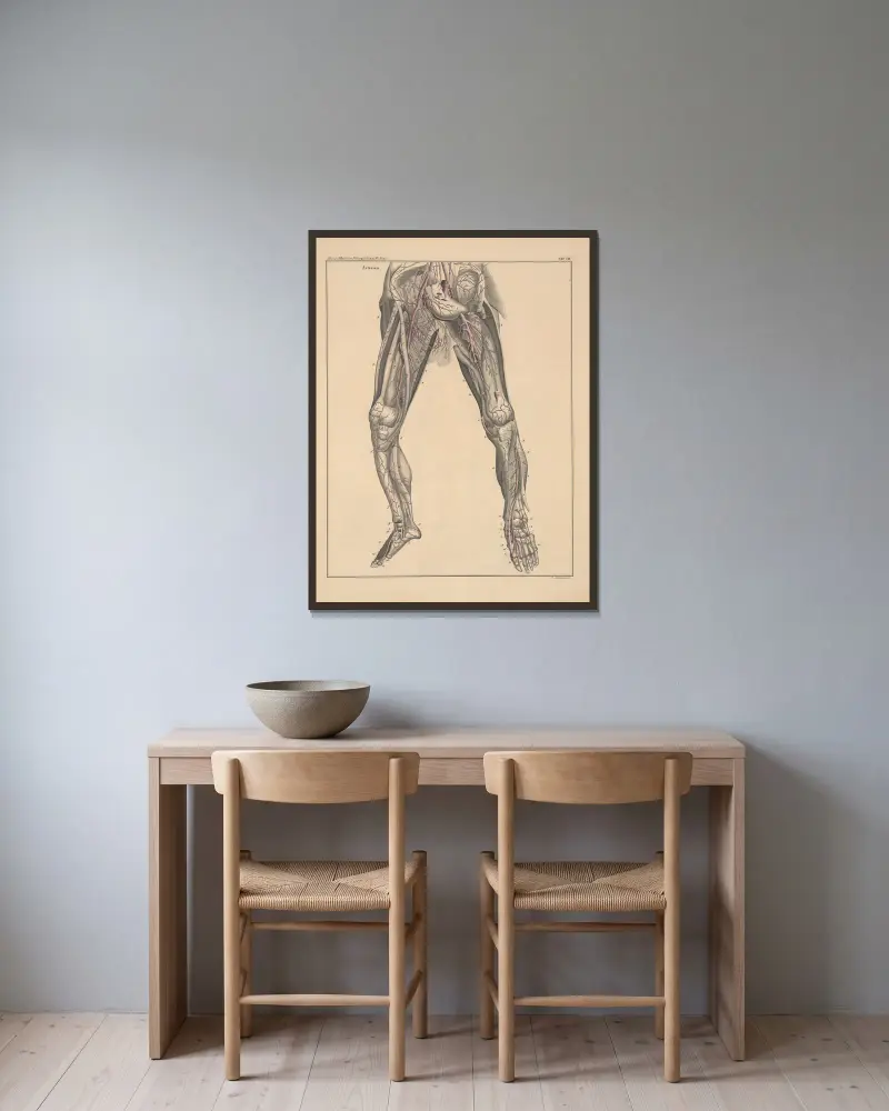 Abbildungen zu Oken’s Allgemeiner Naturgeschichte für alle Stände Pl.054 av Lorenz Oken inramad på en vägg