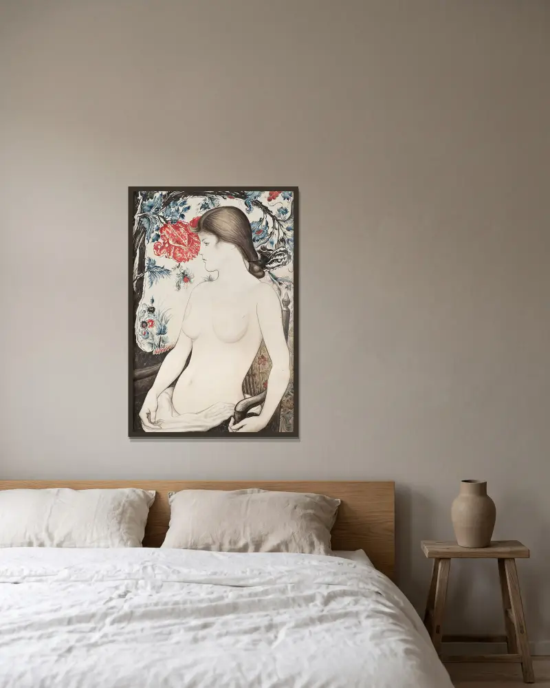 Juliette Vary av Louis Anquetin inramad på en vägg