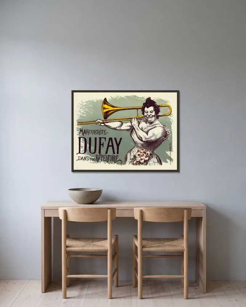 Marguerite Dufay, Louis Anquetin w ramie na ścianie