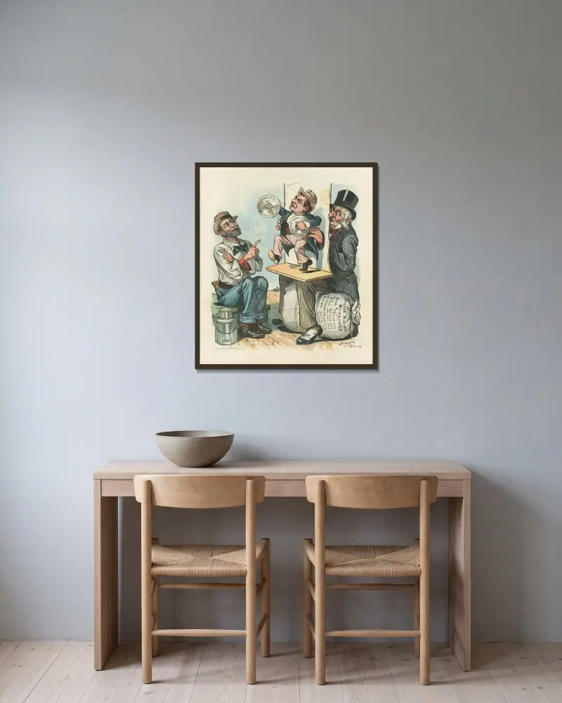 Buncombe and Boodle von Louis Dalrymple gerahmt an einer Wand