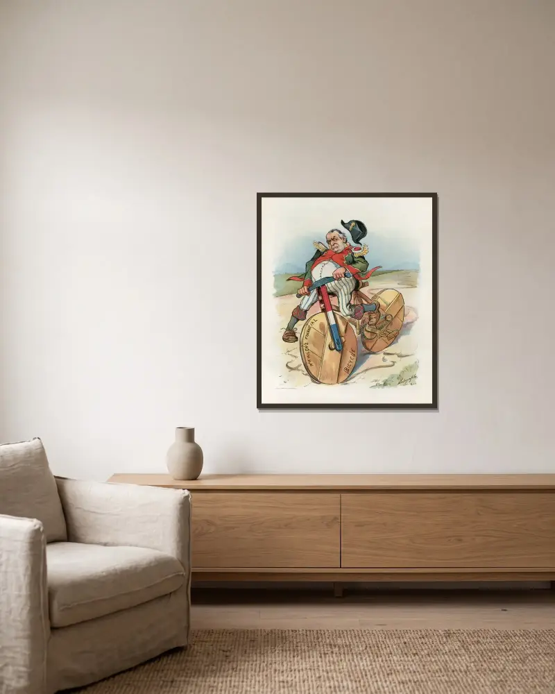 Just wobbling! von Louis Dalrymple gerahmt an einer Wand
