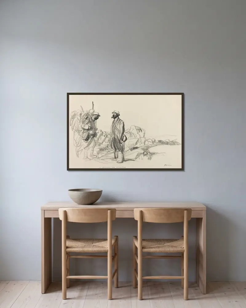 Välj era rum av Jean-Louis Forain inramad på en vägg