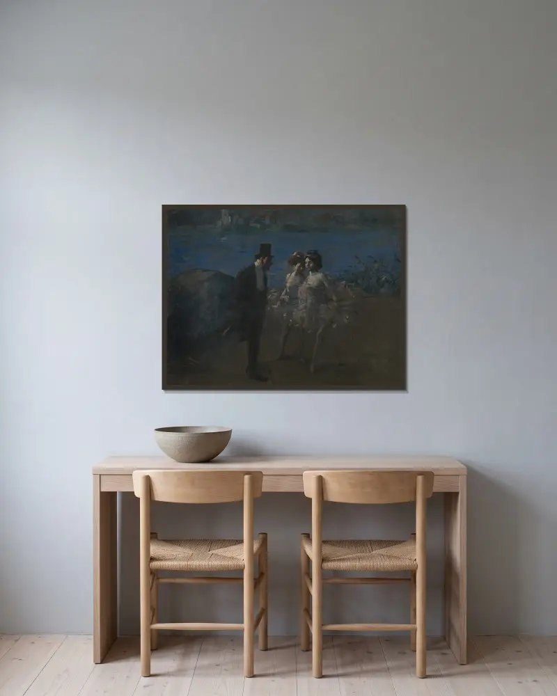 Tanecnice, Jean-Louis Forain v rámu na stěně