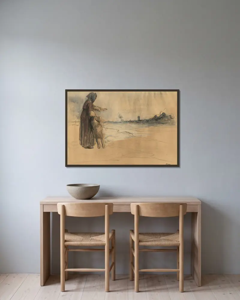 Es war unser Haus von Jean-Louis Forain gerahmt an einer Wand