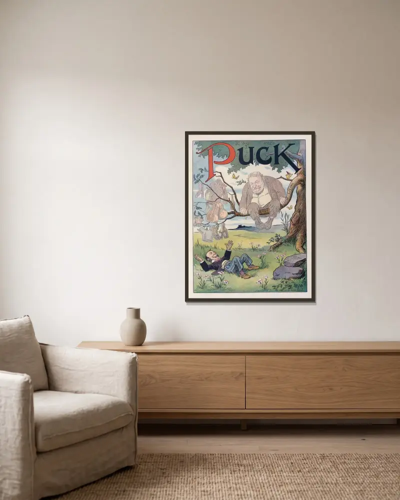 Ein Maientraum von Louis Glackens gerahmt an einer Wand
