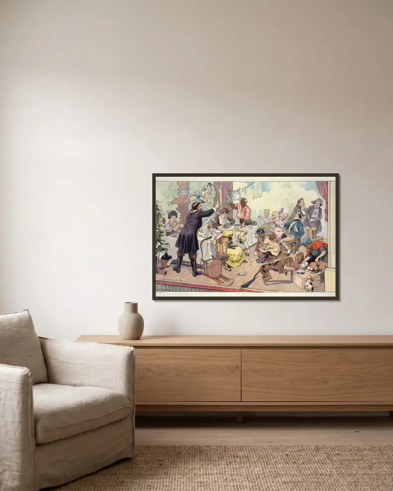 Mellan framträdanden, Louis Glackens v rámu na stěně