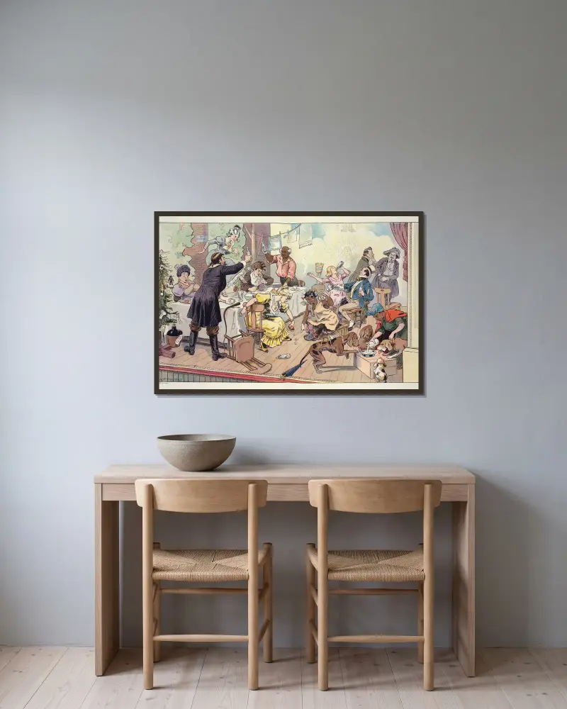 Mellan framträdanden, Louis Glackens v rámu na stěně