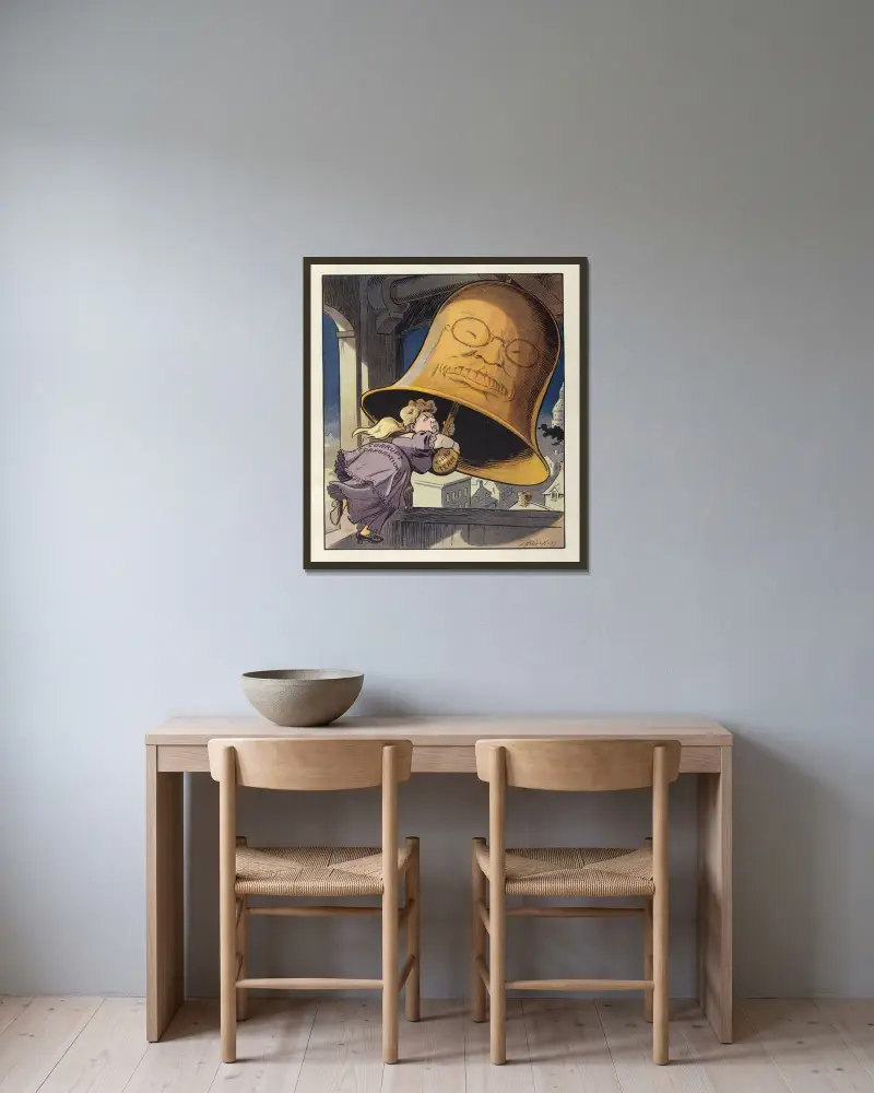 Curfew shall not ring to-night! von Louis Glackens gerahmt an einer Wand