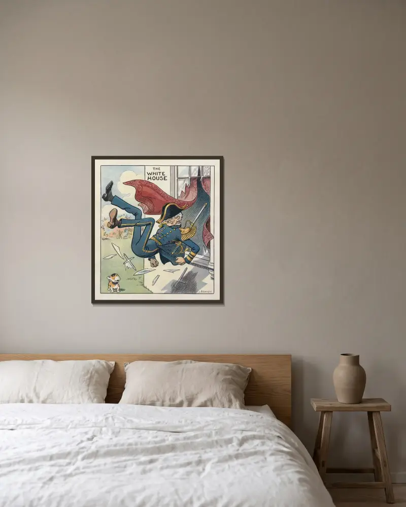 Don’t flinch, don’t foul, hit the line hard! von Louis Glackens gerahmt an einer Wand