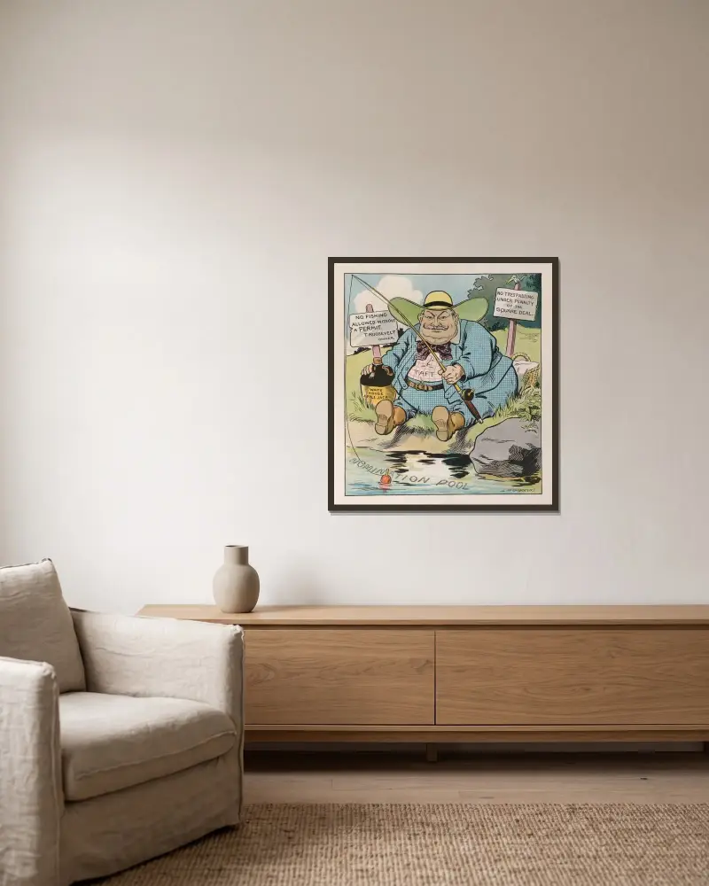 Ich habe eine Genehmigung von Louis Glackens gerahmt an einer Wand
