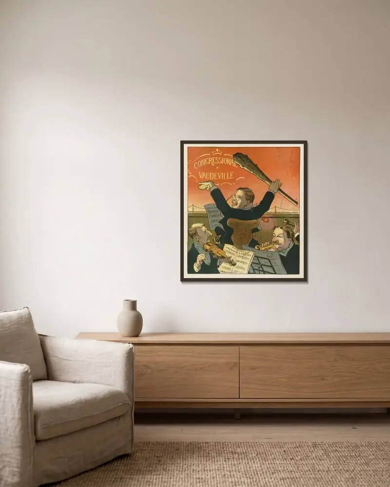Let ‘er go, Professor! von Louis Glackens gerahmt an einer Wand