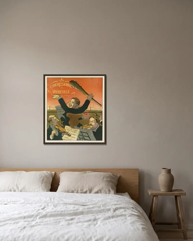 Let ‘er go, Professor! von Louis Glackens gerahmt an einer Wand