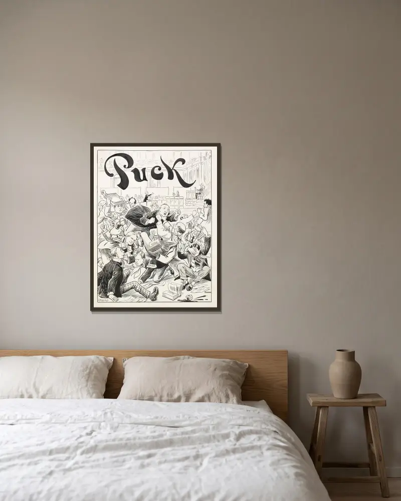 Puck von Louis Glackens gerahmt an einer Wand