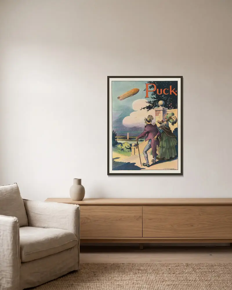 In ihren Gewohnheiten festgefahren von Louis Glackens gerahmt an einer Wand