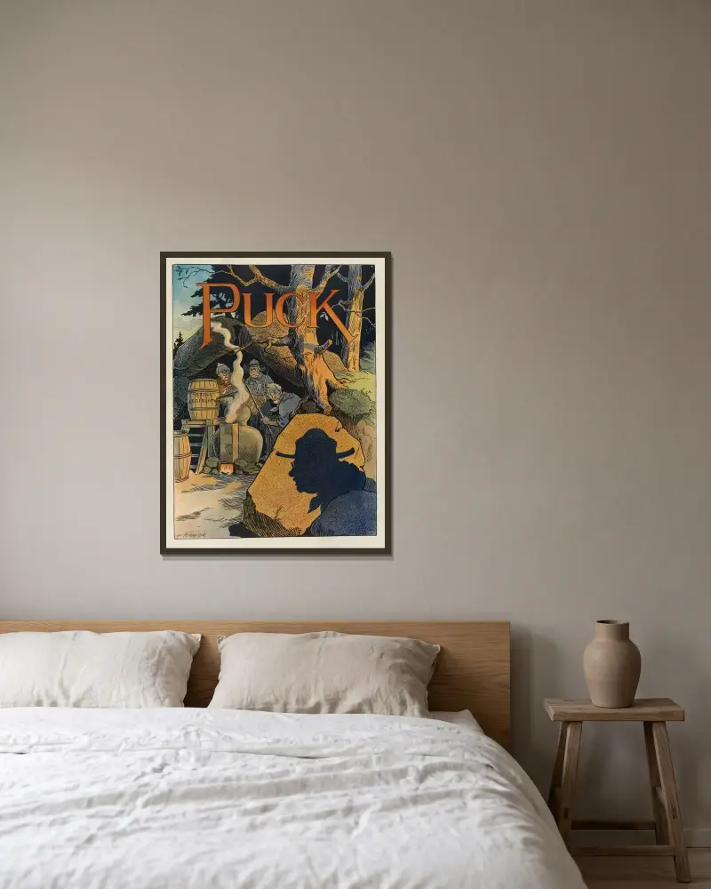 Beschattet! von Louis Glackens gerahmt an einer Wand