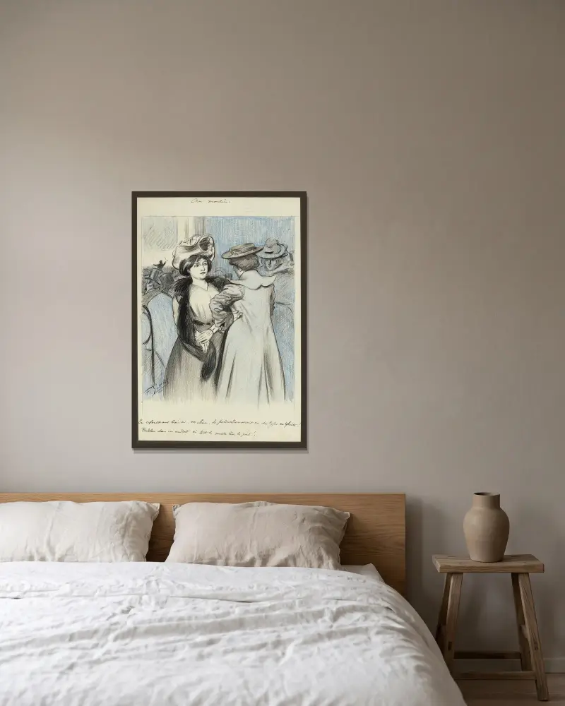 Im Moulin von Fernand Louis Gottlob gerahmt an einer Wand