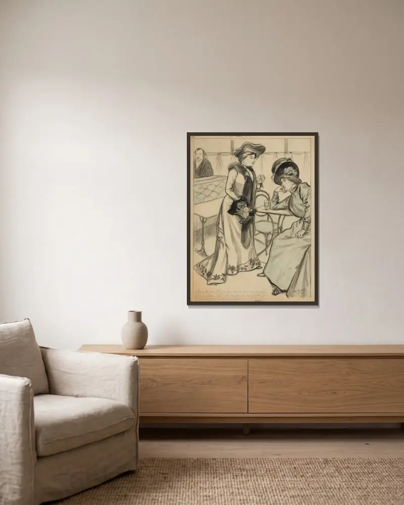 Cela devait arriver von Fernand Louis Gottlob gerahmt an einer Wand