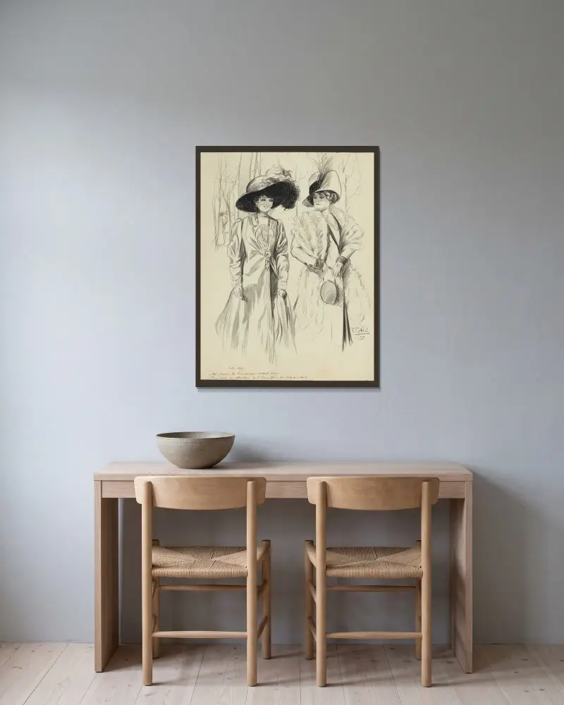 Unter sich von Fernand Louis Gottlob gerahmt an einer Wand