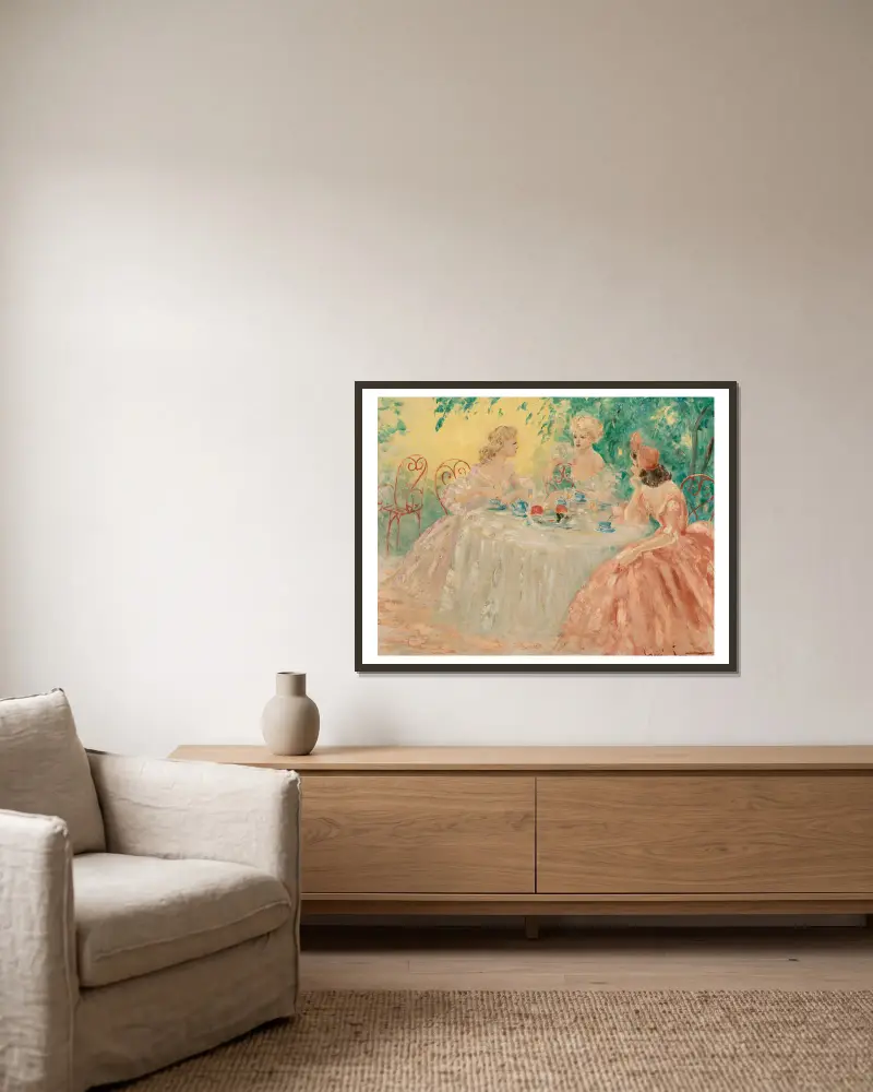 Vertraulichkeiten von Louis Icart gerahmt an einer Wand