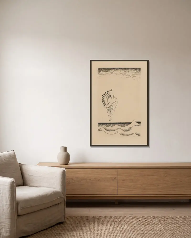 Chantre, Louis Marcoussis w ramie na ścianie