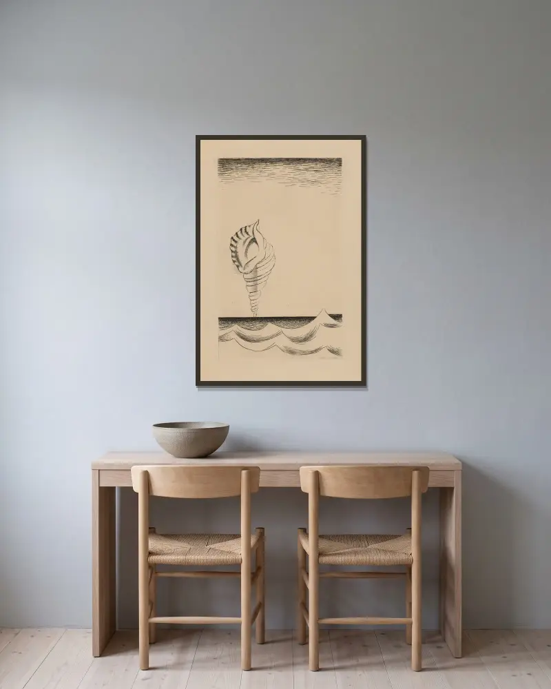 Chantre, Louis Marcoussis w ramie na ścianie