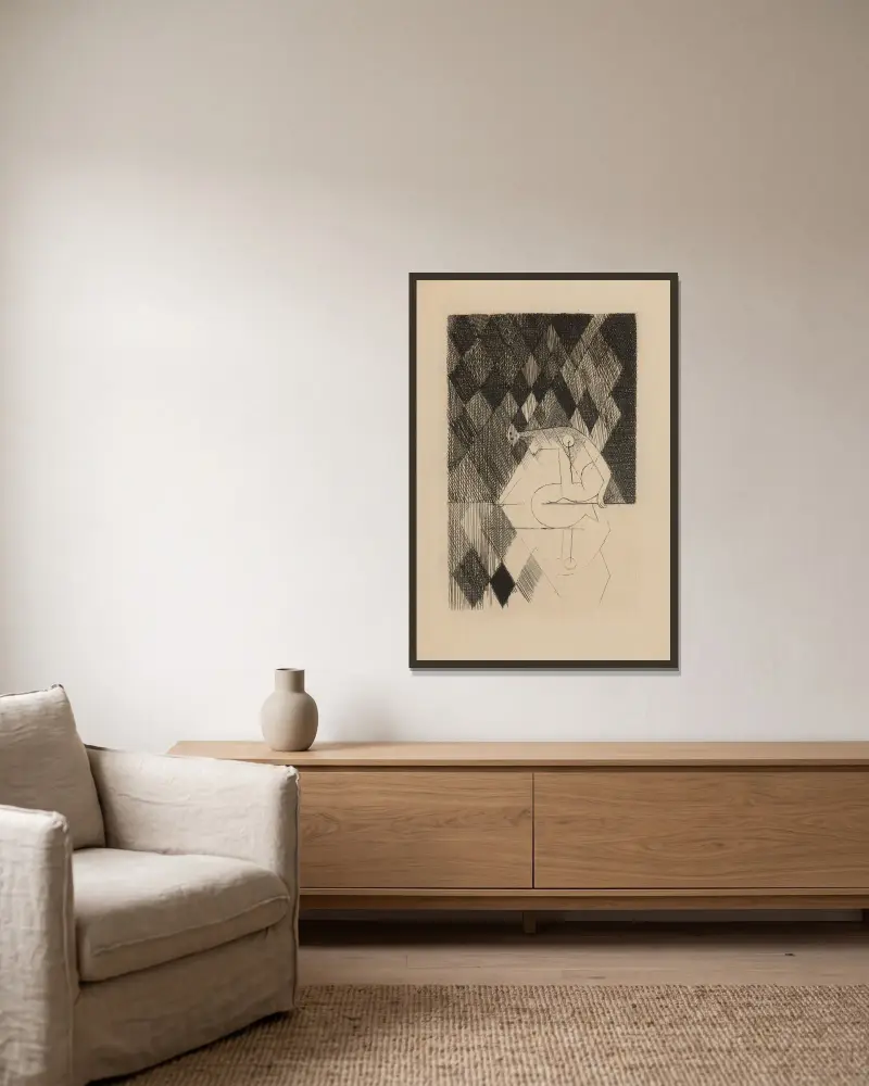 Dämmerung von Louis Marcoussis gerahmt an einer Wand