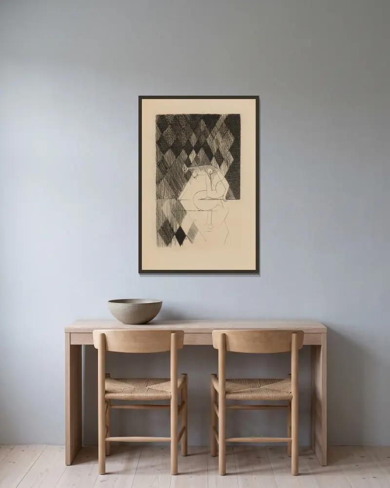 Dämmerung von Louis Marcoussis gerahmt an einer Wand