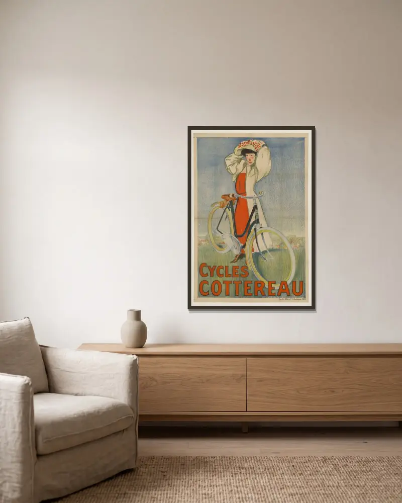 Cycles Cottereau, Louis Marcoussis w ramie na ścianie