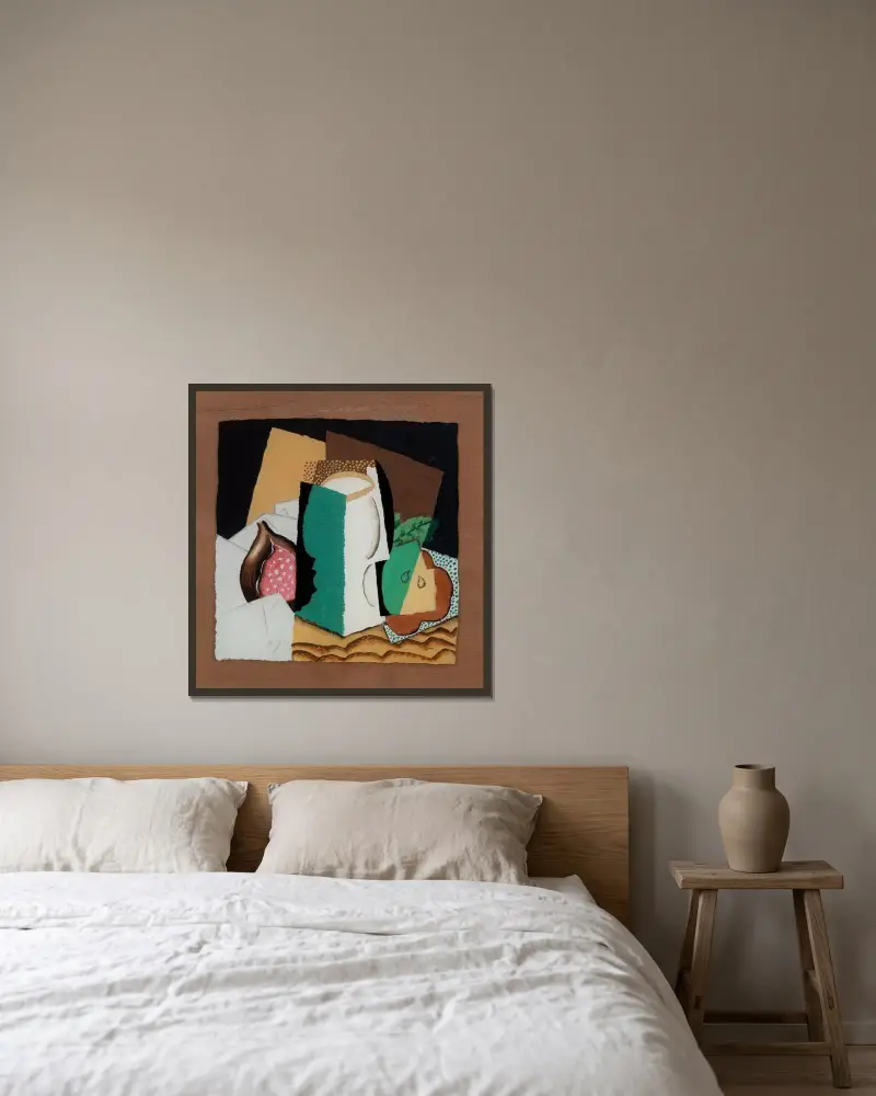 Szkło i owoce, Louis Marcoussis w ramie na ścianie