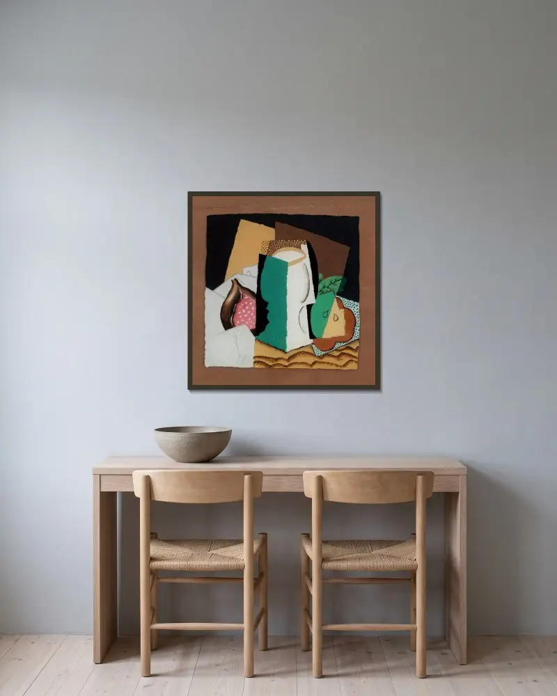 Szkło i owoce, Louis Marcoussis w ramie na ścianie
