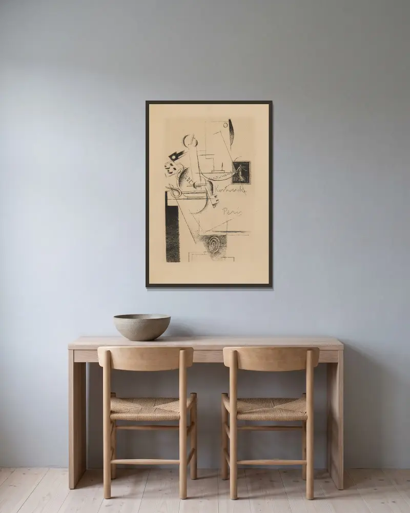Hotely, Louis Marcoussis v rámu na stěně