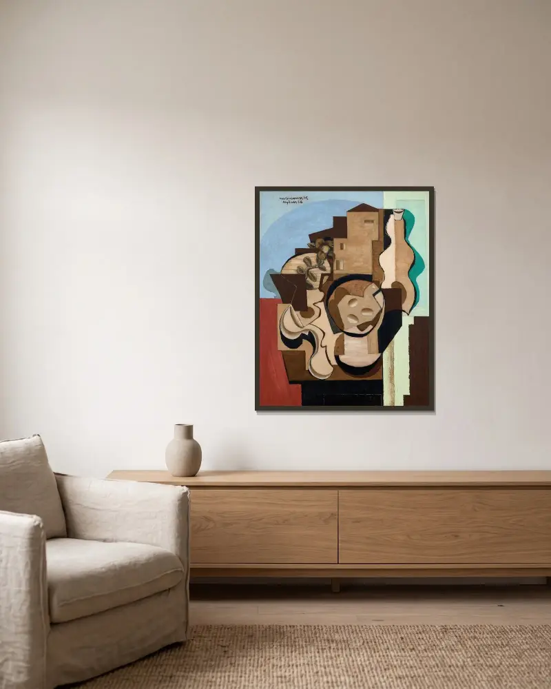Hyères I, Louis Marcoussis w ramie na ścianie