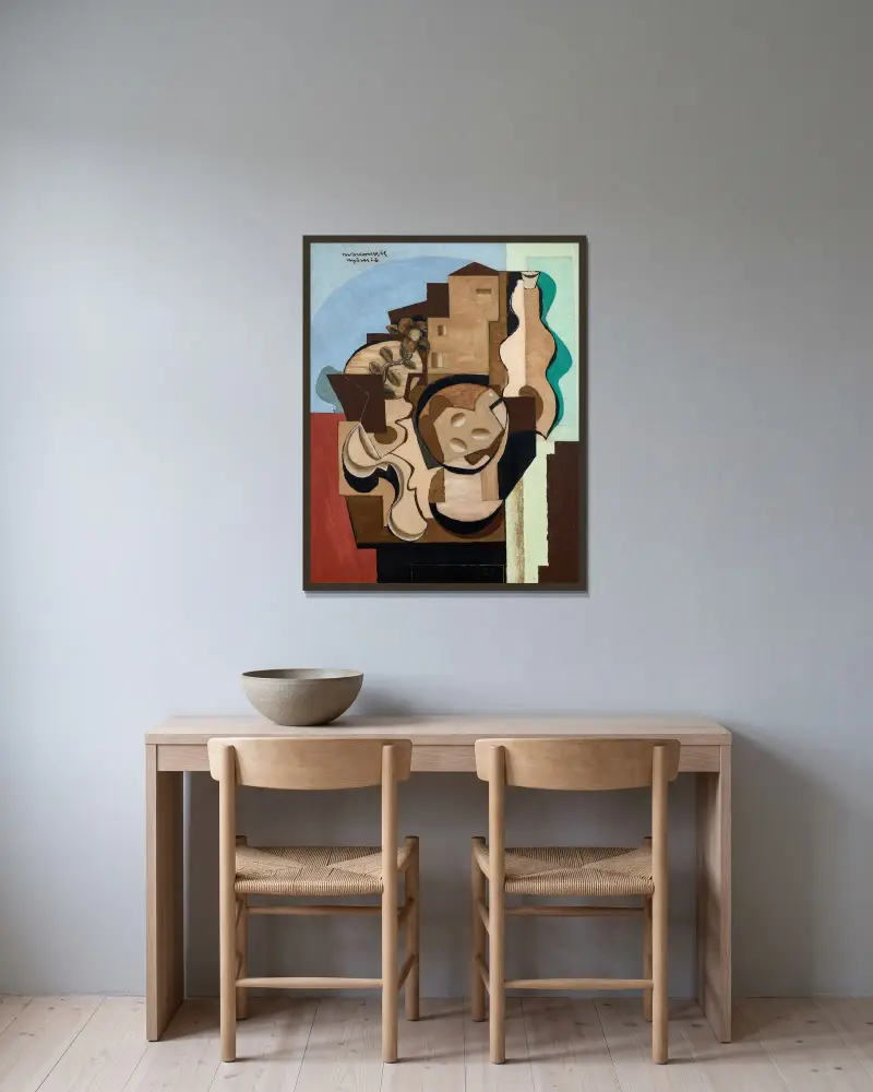 Hyères I, Louis Marcoussis w ramie na ścianie