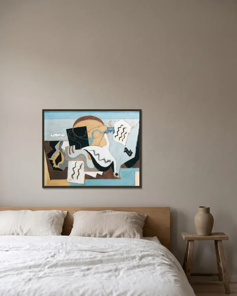 La Colombe Poignardée, Louis Marcoussis w ramie na ścianie